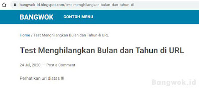 Cara Menghilangkan Bulan dan Tahun di URL Blogspot