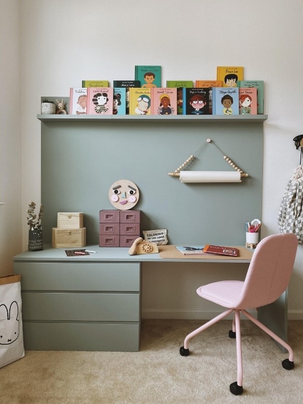 UN BUREAU DANS LA CHAMBRE D'ENFANT