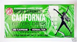 California Diet 3 BOXES CALIFORNIA DIETERS' DRINK EXTRA STRENTH TEA 1.76 OZ.