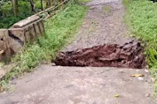 Akses Jembatan Desa Songing Ambruk, Pemerintah Imbau Waspada Cuaca Ekstream