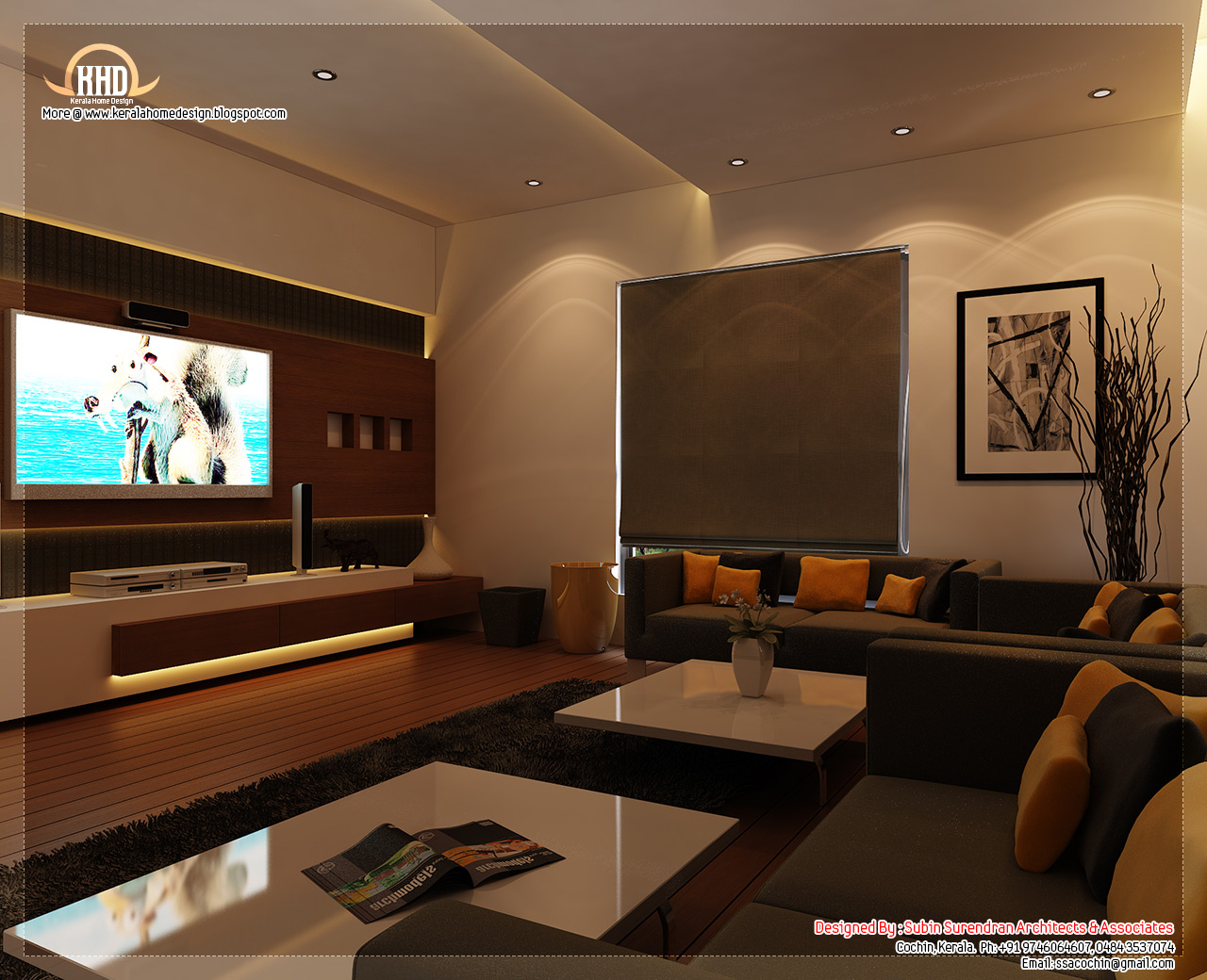 Beautiful home interior designs  Kerala home design and 