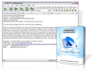 notepad Speaking Notepad v5.0   Ouça qualquer texto no seu PC