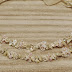 Wedding crowns with ivory and flowers 1074