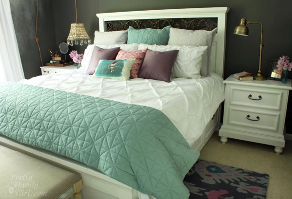 King size farmhouse storage bed