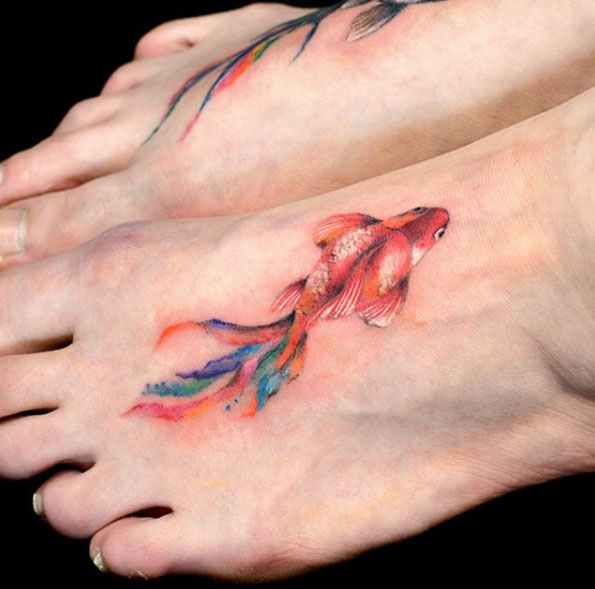 Esta aquarela peixinho