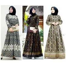 Gamis Batik Modern Original Model Terbaru Harga Online Di - Baju gamis batik modern