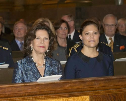 Queen Silvia, King Carl Gustaf and Prince Daniel and Crown Princess Victoria attends the Royal Swedish