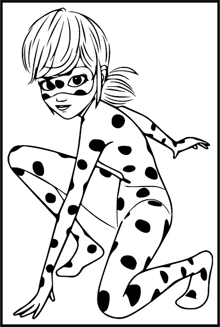 Ladybug Squat Coloring Pages