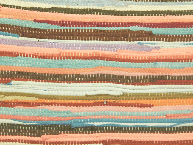 woven colorful rug