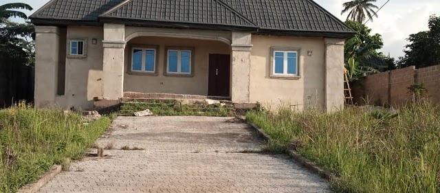 A Three (3) Bedrooms Bungalow is Available for Sale at Ugbolu for ₦15 Million