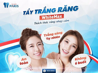 Công nghệ tẩy trắng răng laser WhiteMax tại nha khoa Paris