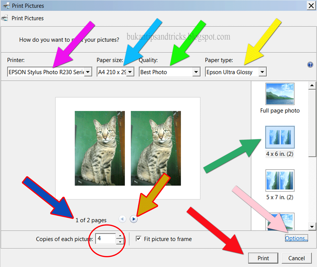 Cara mencetak foto tanpa menggunakan software tambahan