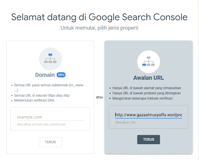 Verifikasi website di Google Webmaster