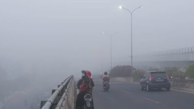 Kondisi Udara Palembang Masuk Kategori Sangat Tidak Sehat