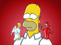 Homer Angel and Devil