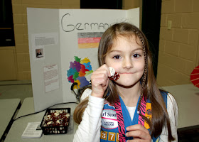 Our troop crafted Bavarian pretzel SWAPs for Germany and beaches in bags for the Bahamas.