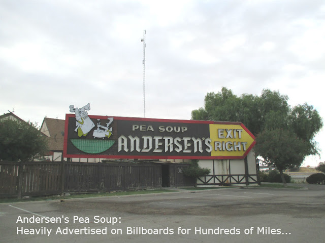 The Andersen's Pea Soup SIGN that you see again and again on Billboards...