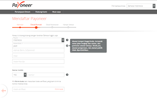 Cara Daftar Akun PayOneer
