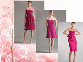 fuchsia bridesmaid dresses