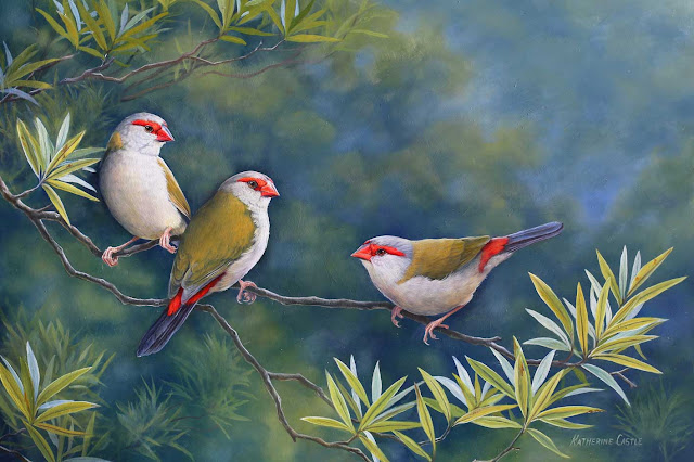 Red Bird Paintings