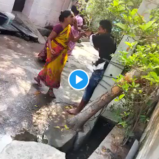 A mother in Hyderabad punishes son with red chili powder on eyes.