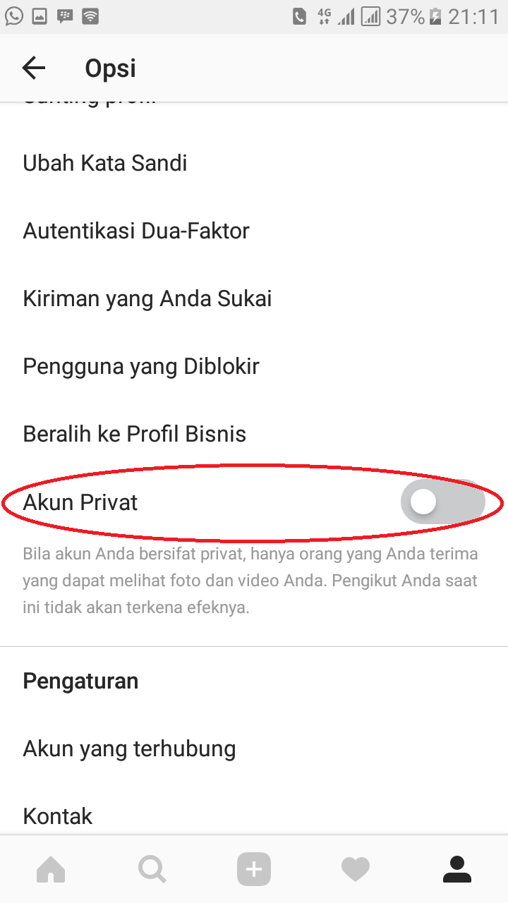 Cara Setting Agar Foto Video Instagram Terkunci Private Home