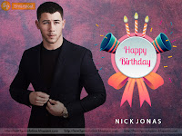us actor nick jonas in black suit, exclusive date of birth wishes photo hd