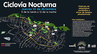 MAPA CICLOVÍA NOCTURNA Fin de Año