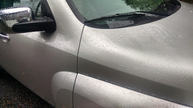 rainy car wash