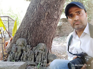 Author Anil Kumar Bhagat at the daedpeth Temple Site