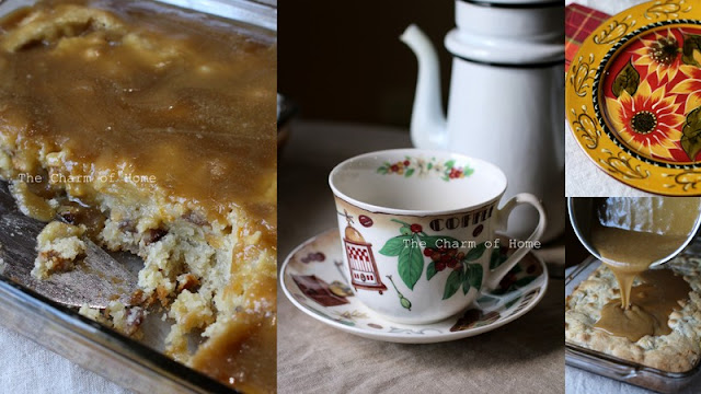 Caramel Peach Cake with Caramel Peach Topping