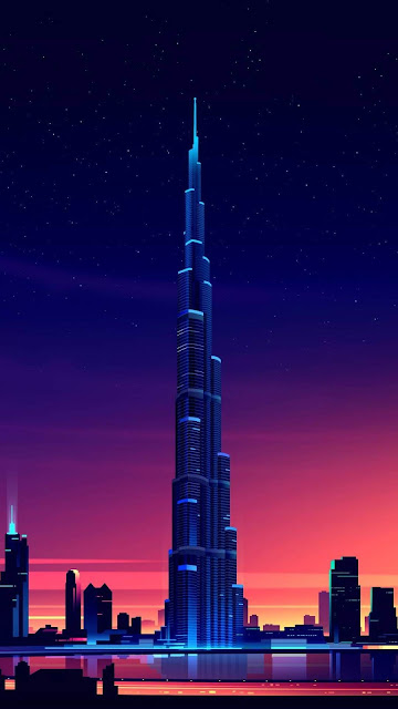 Dubai Burj Khalifa Minimalist