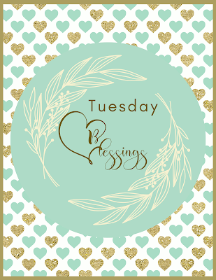 Tuesday Blessings - Free Printable Artwork To Frame - 10 Free Image Pictures - Mint Gold Theme