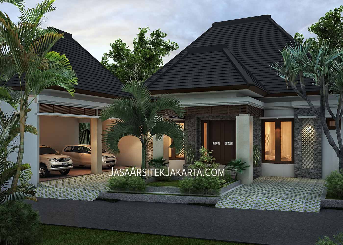Desain Rumah  4 kamar Luas 330 m2 Bp Nurdin Jasa Arsitek 
