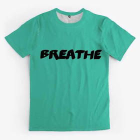 Breathe All-over Unisex Tee Shirt Fancy Blue