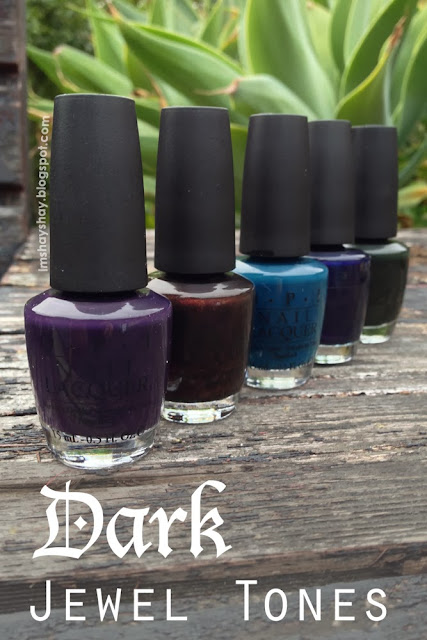 Dark Jewel Tone Nails | imshayshay.blogspot.com