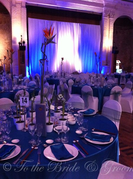 Peacock Tangerine Silver White Wedding at St Kilda Town Hall Jan 2012