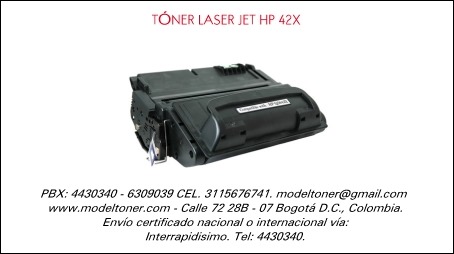 TÓNER LASER JET HP 42X