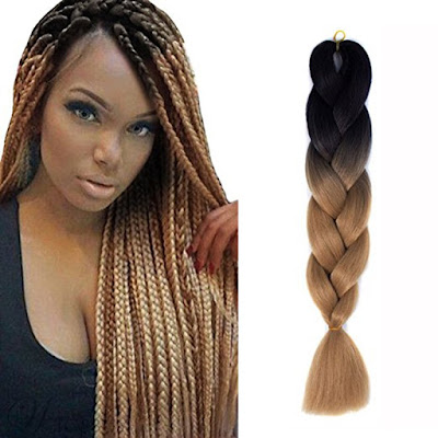 African American Colored Rope Twist Synthetic Crochet Braid Hair 24 Inches