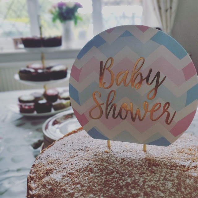 baby shower cake topper