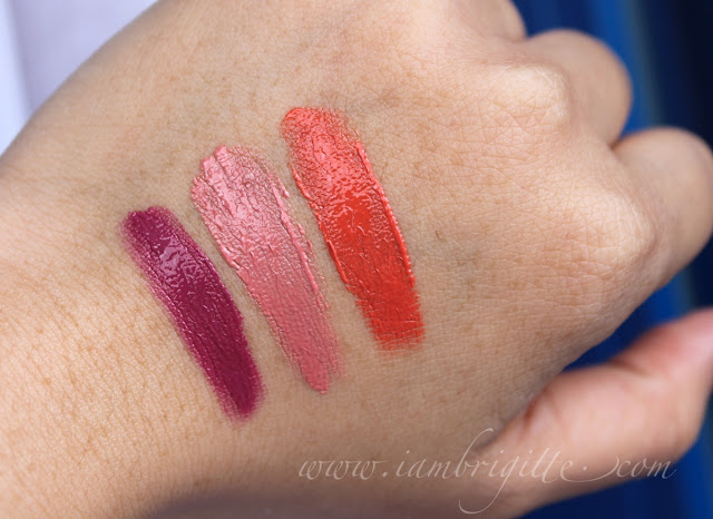 Glazed Lip Paints swatches