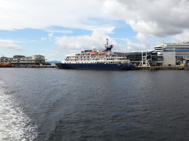 Cruise ship Hebridean Sky in Bergen, Norway; Fjords cruise: Polar Latitudes