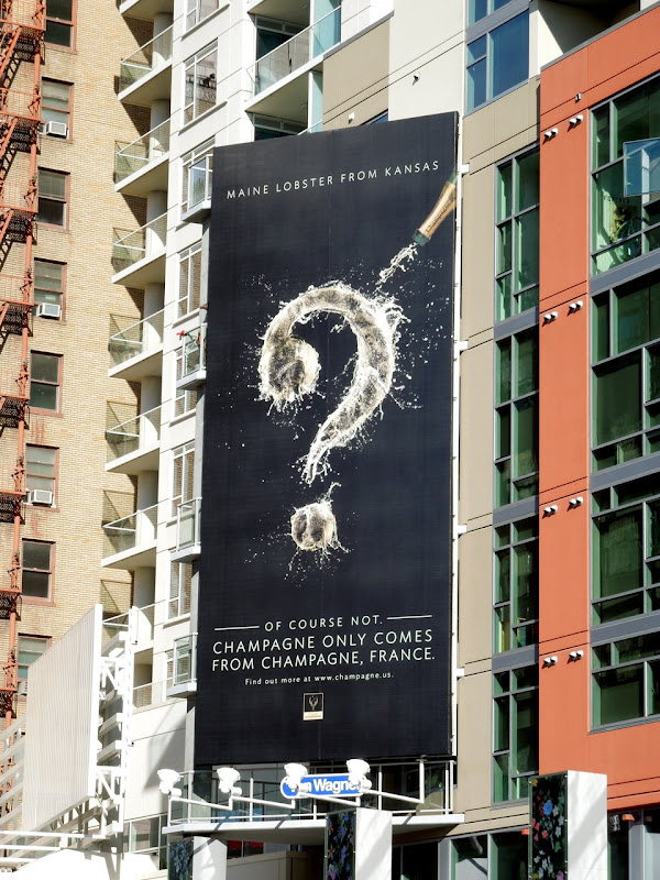 Champagne only comes from Champagne billboard