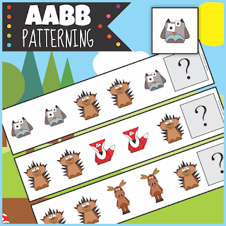 https://www.teacherspayteachers.com/Product/Woodland-Animals-AABB-Patterning-Activity-3330170