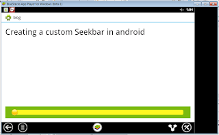 create custom seekbar android