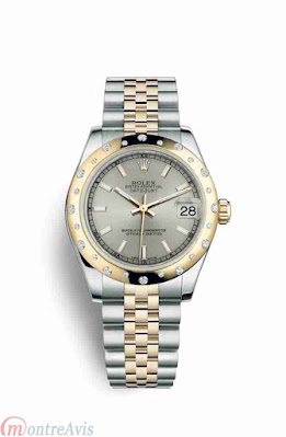 Replique montre Rolex Datejust 31 Jaune Rolesor Oystersteel or jaune 18 ct 178343 Argent Cadran m178343-0028
