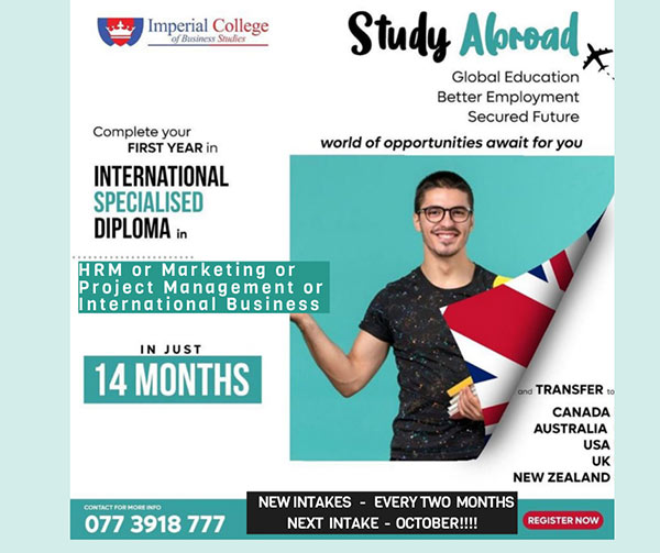 Complete your Studies Abroad!