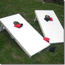 cornhole boards and bags