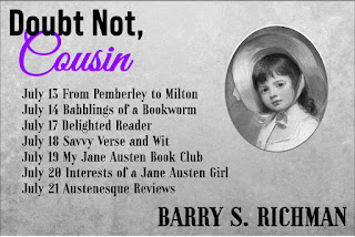 Blog Tour Schedule - Doubt Not, Cousin by Barry S Richman