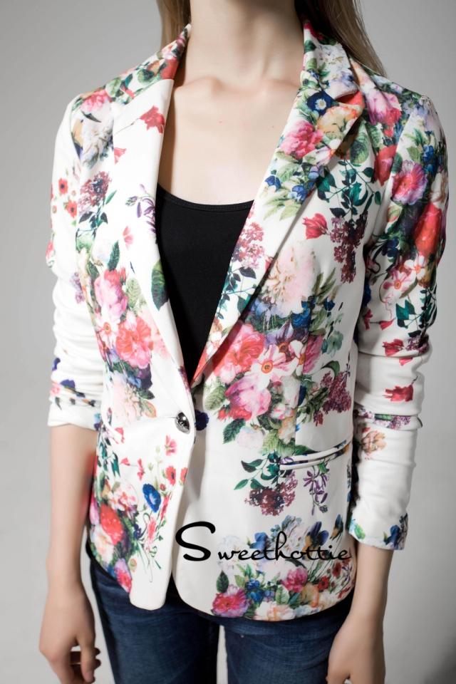 546.Zara Inspired Floral Blazer | Collars  Colours